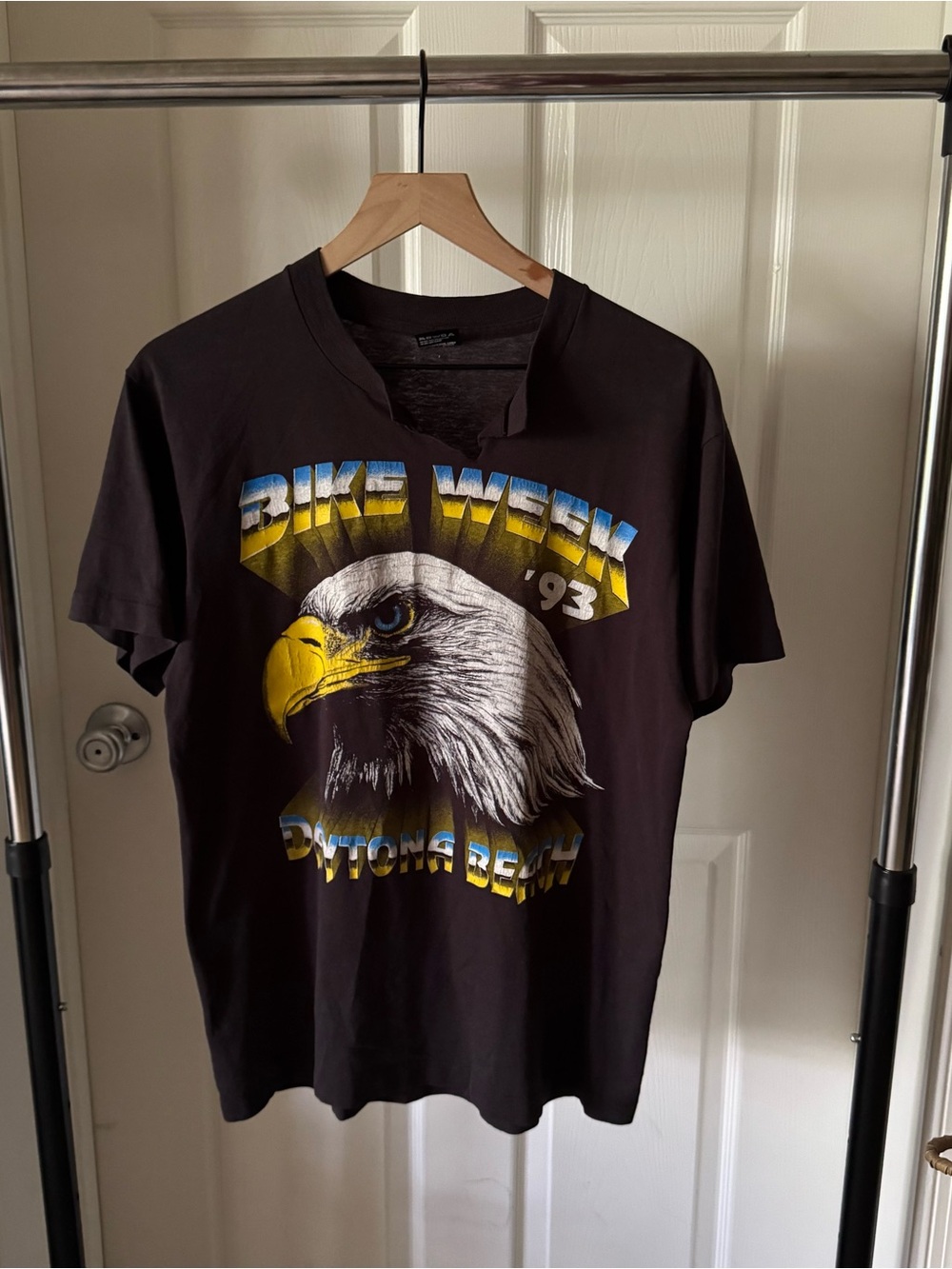 Bike Week '93 Daytona Beach Eagle Graphic Tee - Black